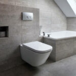 New bathroom in a new style in grey